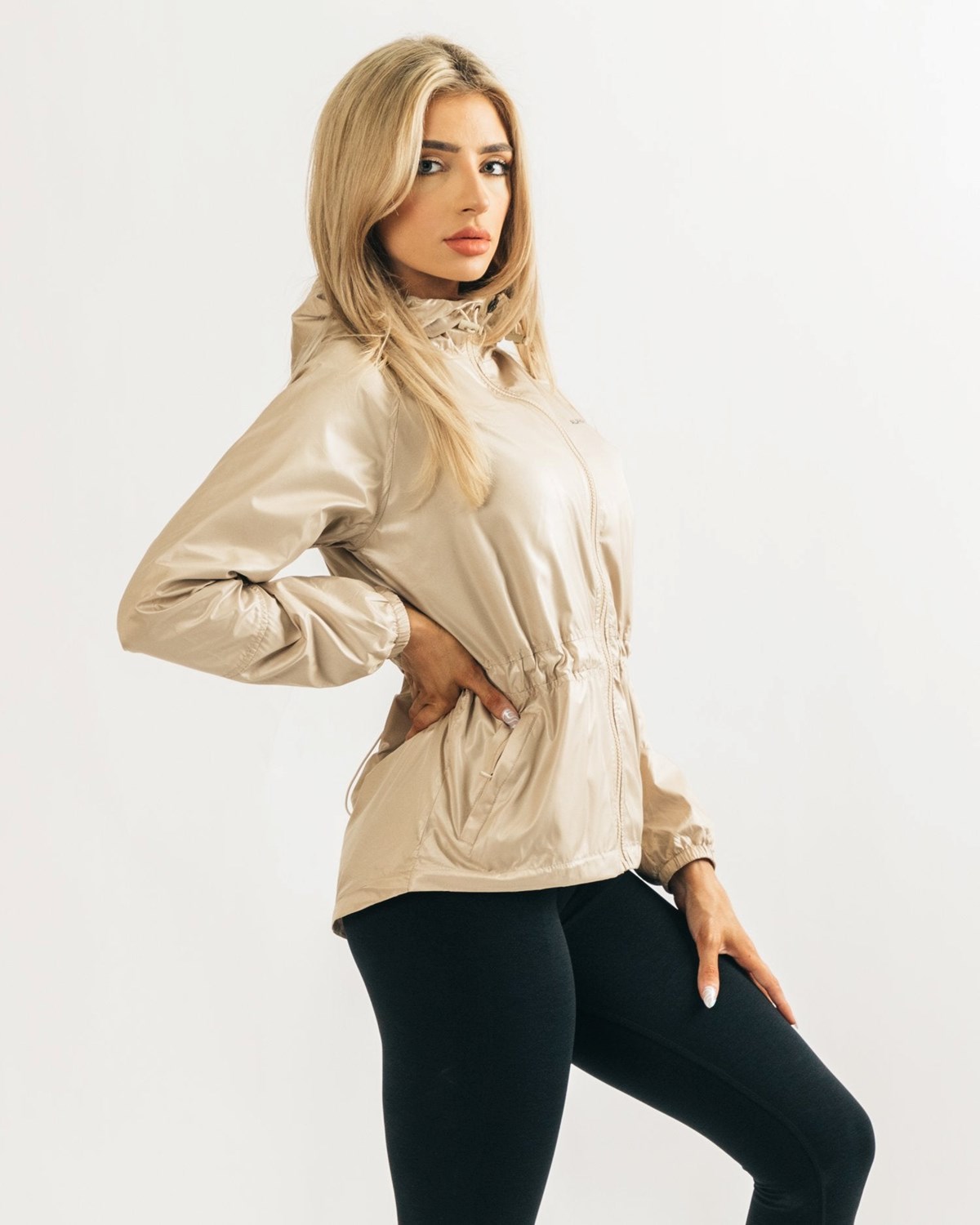 Alphalete Woven Performance Jacket Tan | 83610FNAI