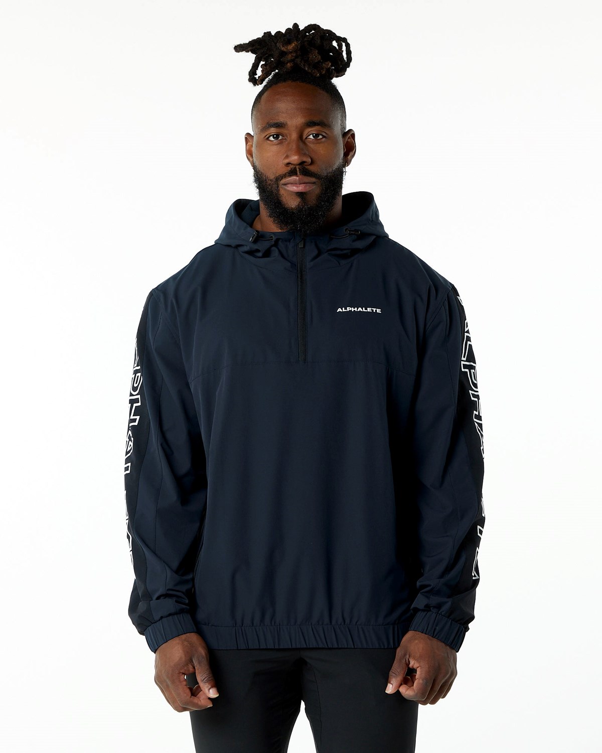 Alphalete Woven Performance Jacket Tmavě Blankyt | 53401QRFH